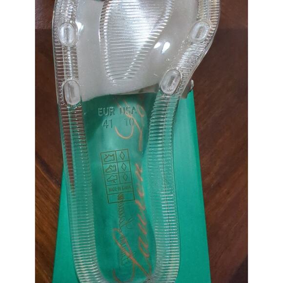 Lauren Lorraine Jade Clear Slide Size 10 NIB - Picture 3 of 4
